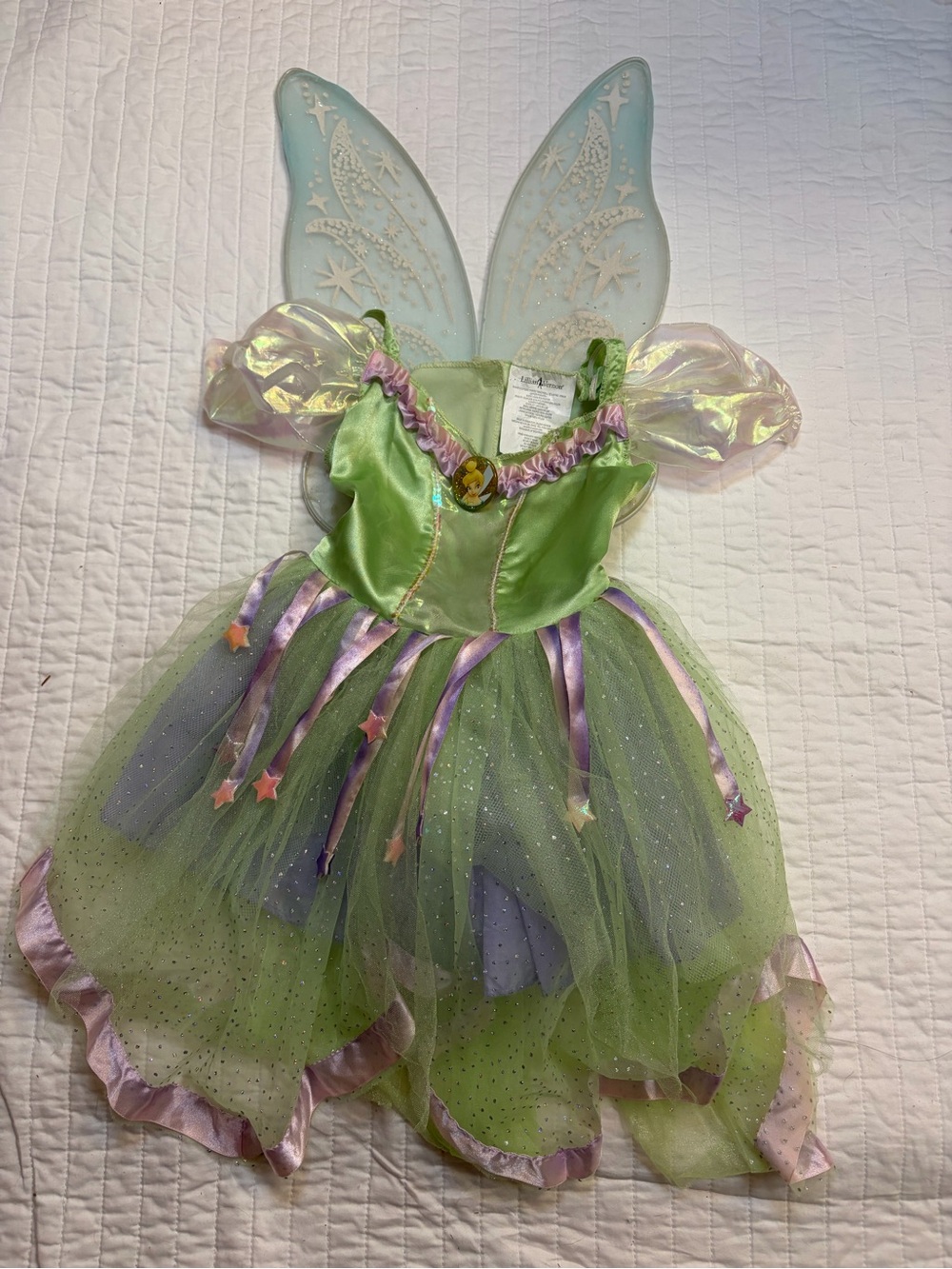 Lillian Vernon Disney Tinkerbell Costume with Detachable Wings